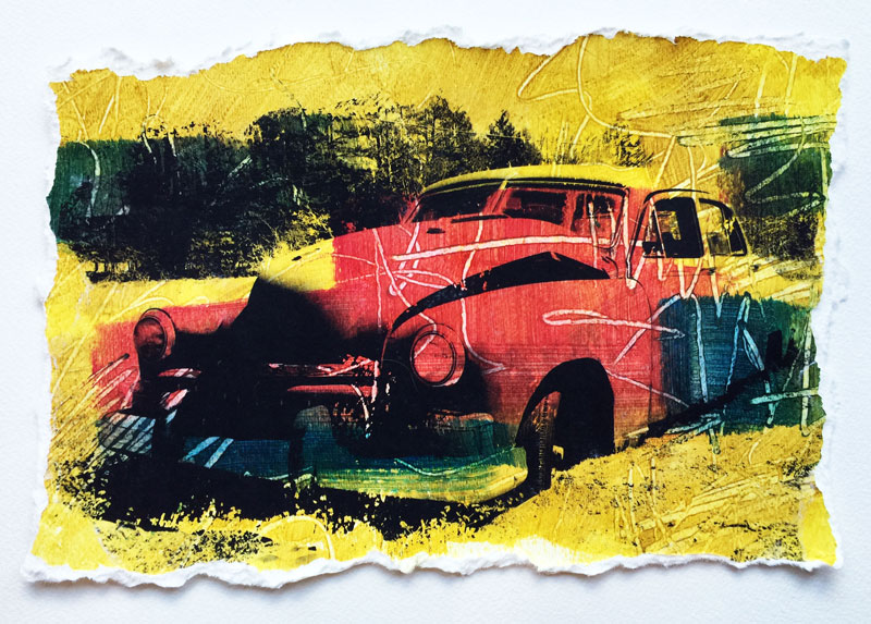 Photo transfer with gel medium