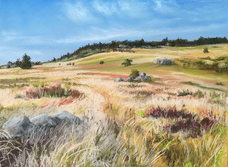 Landscape Painting with Pastels