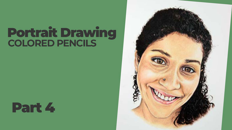 Portraits with Colored Pencils Part 4 Form of the face